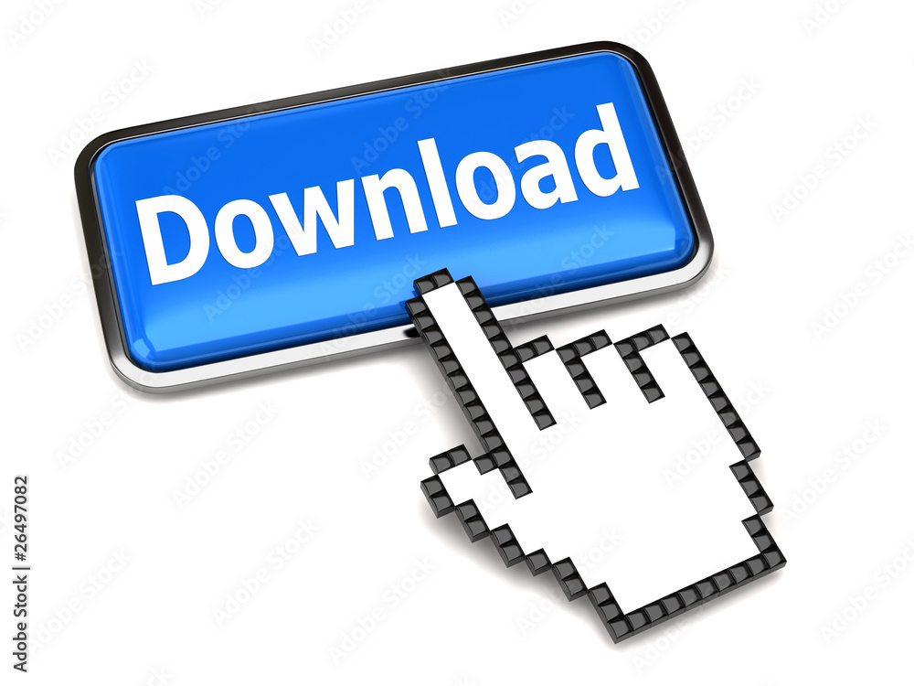 Download button and hand cursor Download button and hand cursor