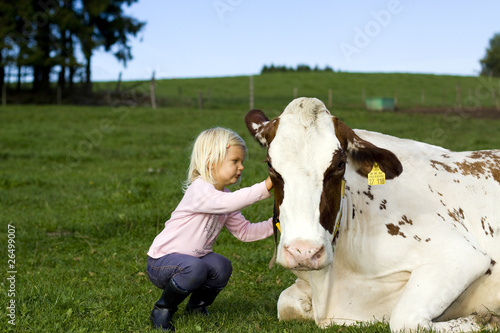 Kind und Kuh