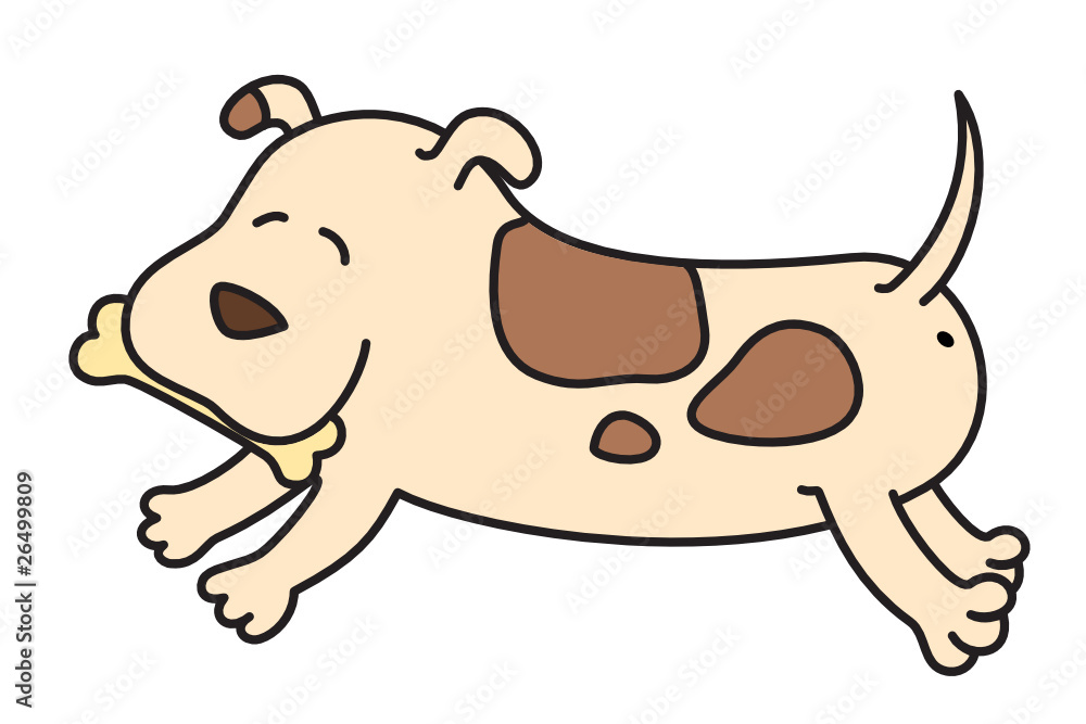 Vector illustration of cartoon dog Vector illustration of cartoon dog