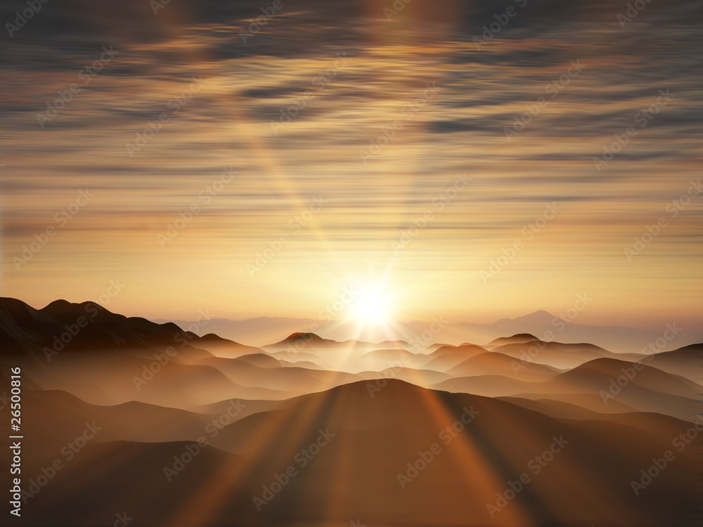 Obraz premium wschód słońca