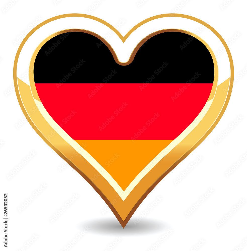 Obraz premium Heart Germany Flag