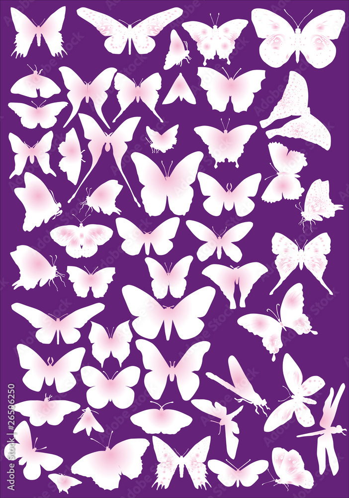 pink butterfly silhouettes collection pink butterfly silhouettes collection