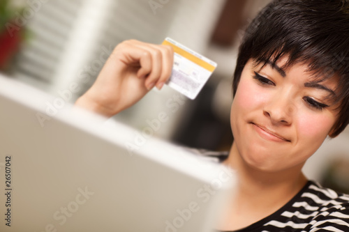 Smiling Multiethnic Woman H...