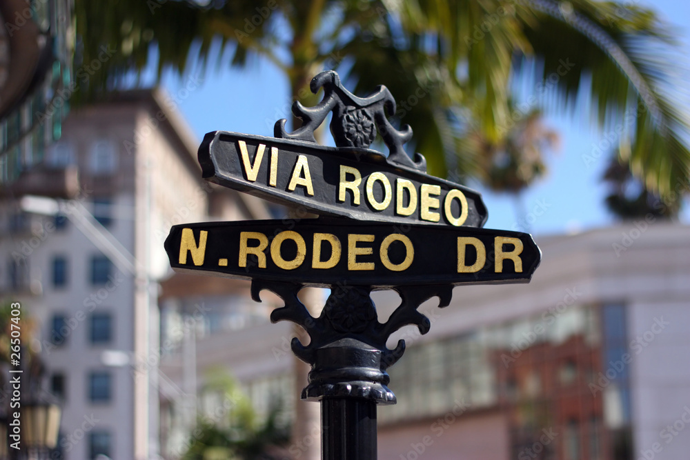 Naklejka premium Rodeo Drive - Kalifornia!