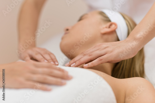 Body care - Woman luxury facial massage