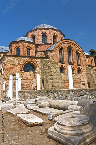 Byzantine church ( 1152 a.d. ) , at Feres - Greece photo