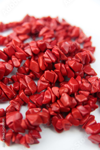 Collier en jaspe rouge, provenance Brésil photo