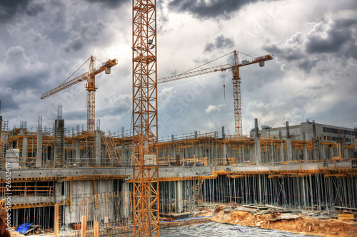 hdr image of construction work site