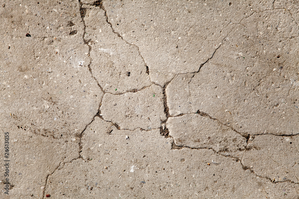 Fototapeta premium Old cracked wall for background.