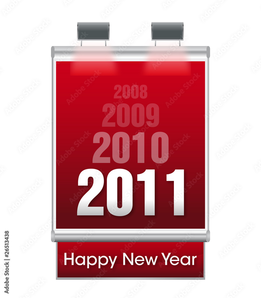 Cartello Pubblicitario Happy new Year Cartello Pubblicitario Happy new Year