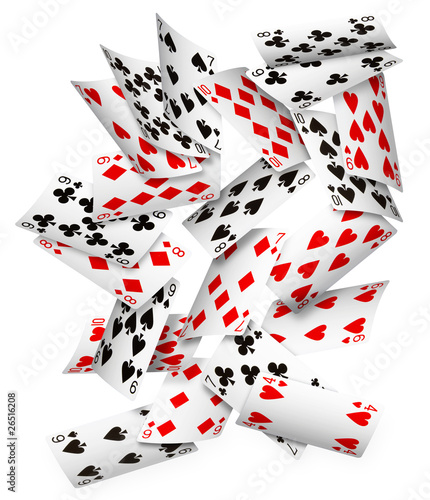 Falling cards