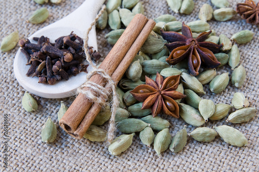 Spices used in cooking food Spices used in cooking food