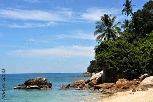 exotic dream beach at the perhentian islands,malaysia.