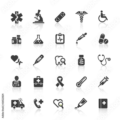 Black Web Icons - Medicine & Health