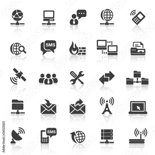 Black Web  Icons - Internet & Communication