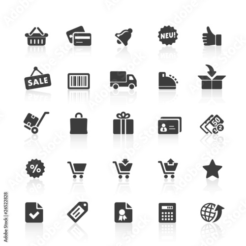 Black Web  Icons -  Shopping & E-Commerce