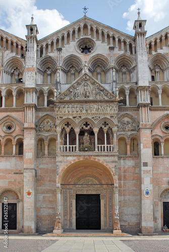 Italy Ferrara St George cathedral main door © claudiozacc