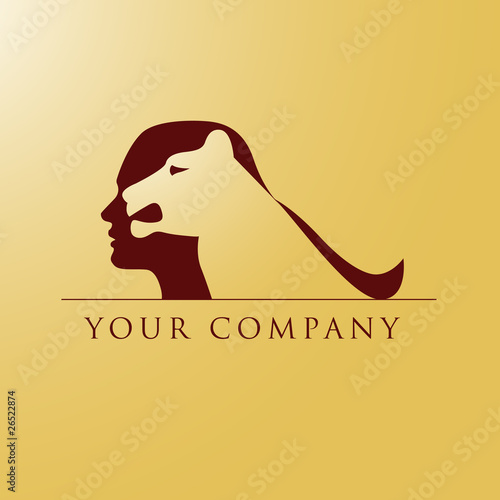 logo entreprise, femme