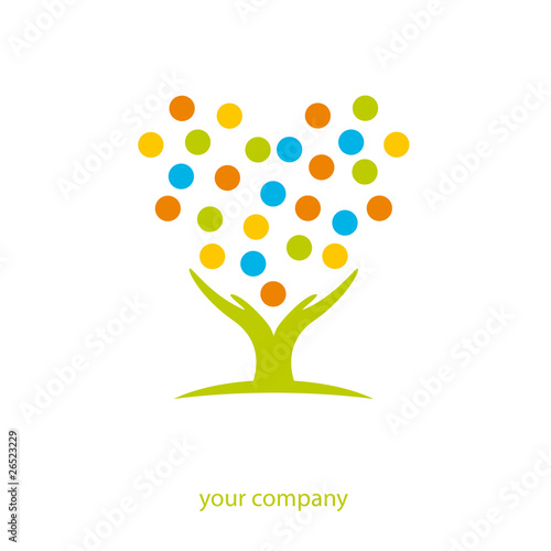 logo entreprise, coeur