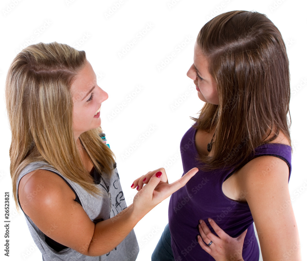 Young stylish teenagers chatting Young stylish teenagers chatting