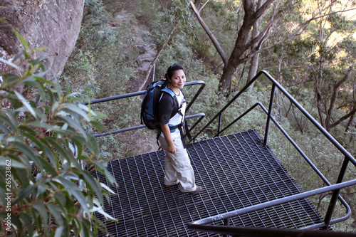 female hiker photo