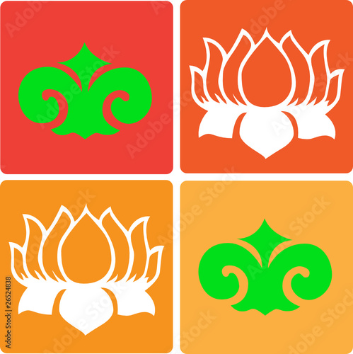 floral symbols vector