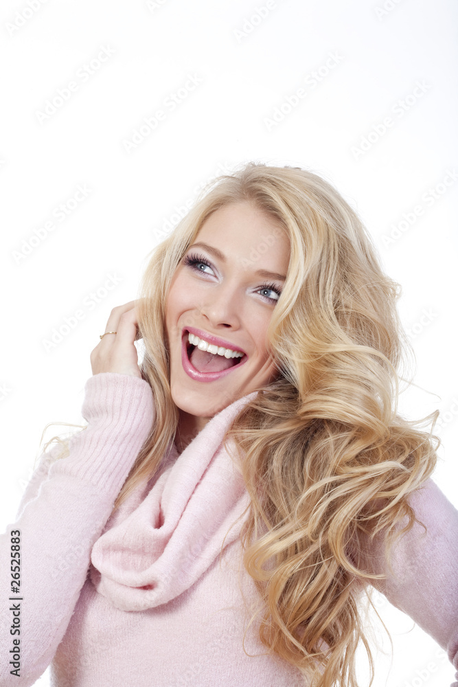 young woman laughing young woman laughing