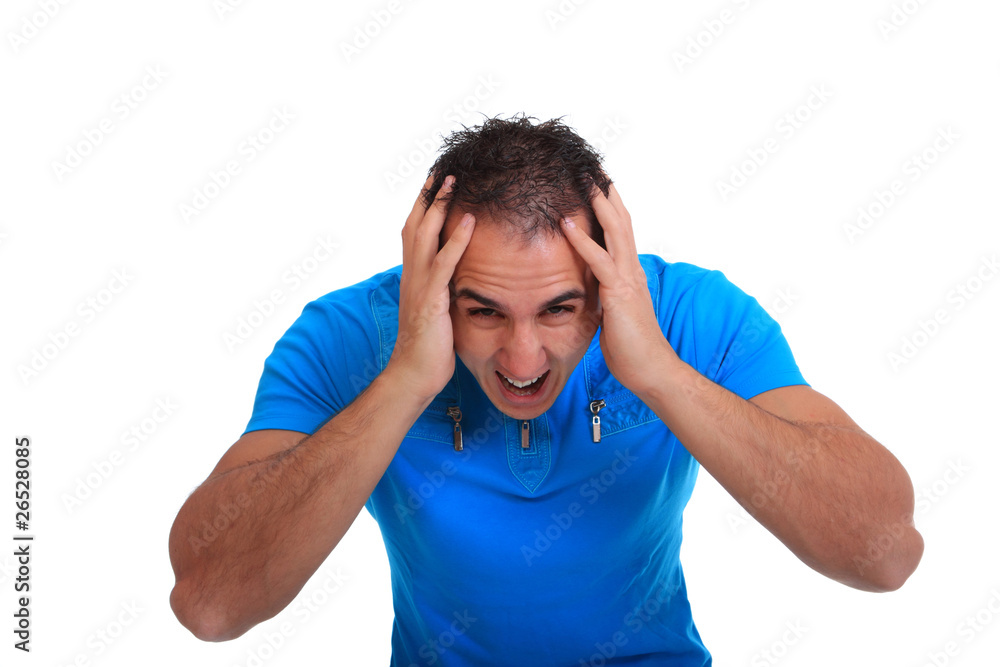 Fototapeta premium casual man worried