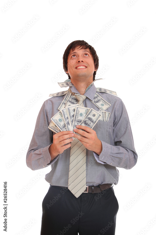 business man with money business man with money