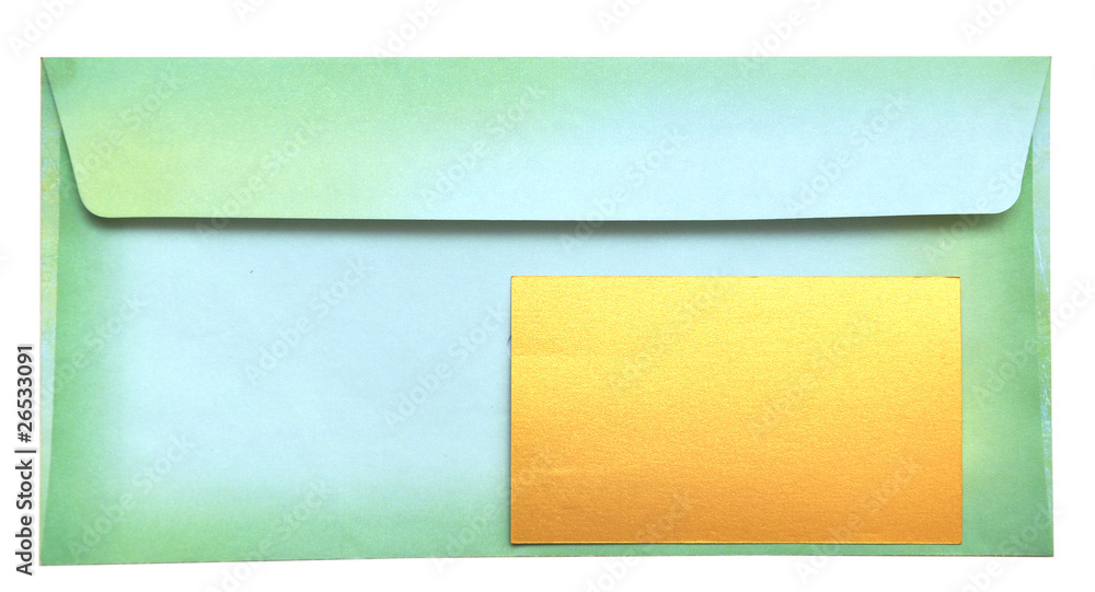 Obraz premium envelope with empty card