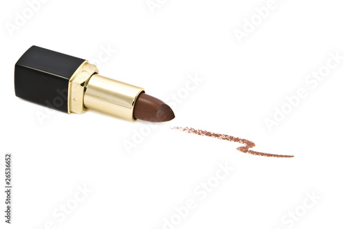 Brown lipstick.