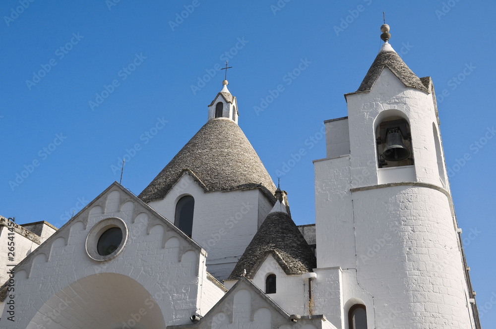 Fototapeta premium St. Antonio Trullo Church. Alberobello. Apulia.