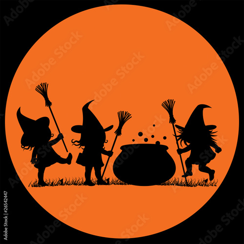 Silhouette of a Witches