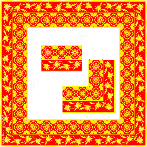 indian golden frame