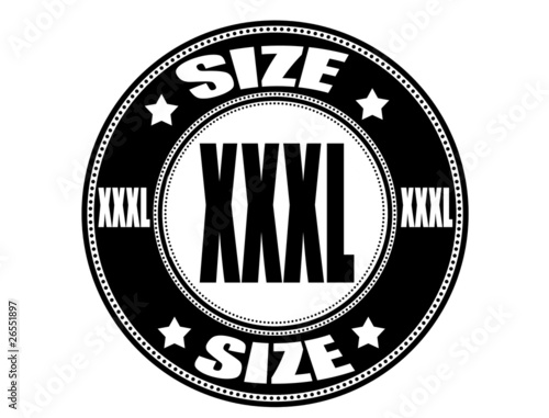 size XXXL label