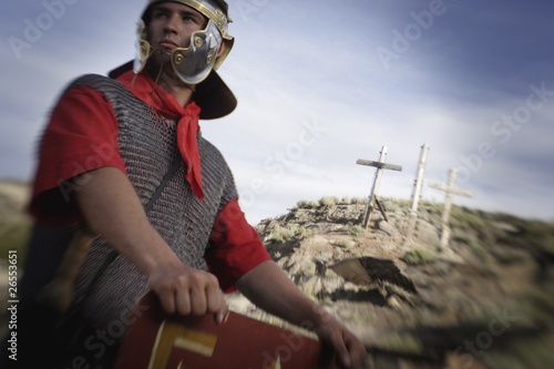 Fototapeta Roman Guard At Golgotha