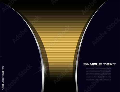 Abstract background gold and black