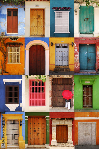 Doors of Cartagena de Indias, Colombia