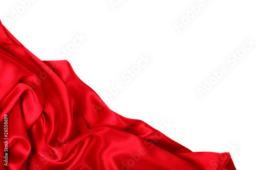 Smooth elegant red silk can use as background