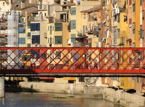 Tableau sur toile PUENTE SOBRE EL RIO ONYAR (GERONA)