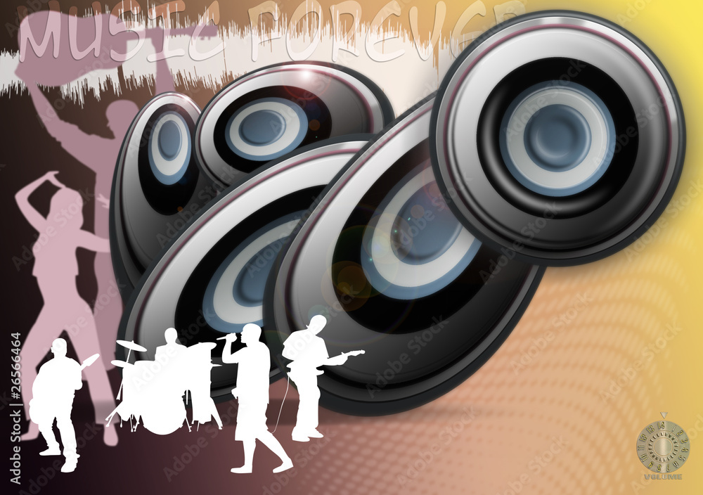 Fototapeta premium Music forever