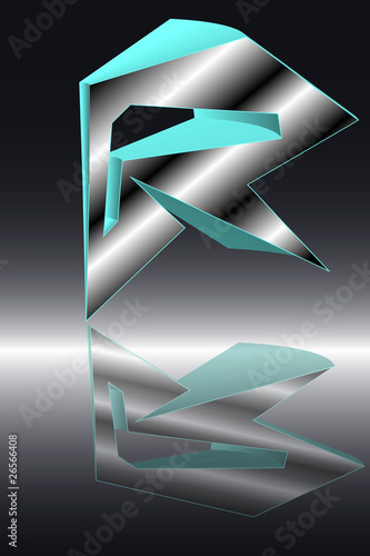 Buchstabe R_leuchtend