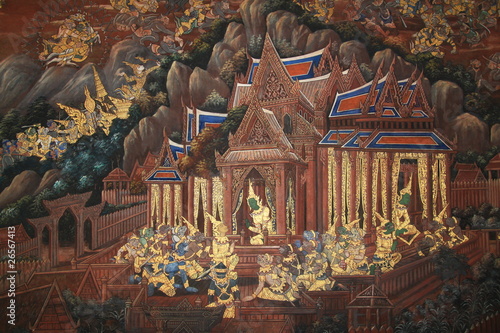 Mural in Temple of the Emerald Buddha