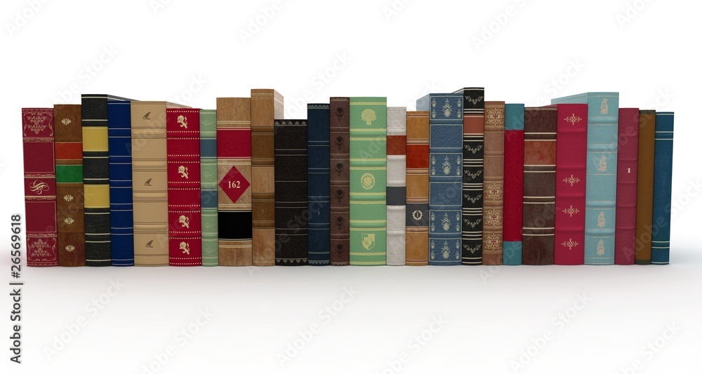 Fototapeta premium 3d various books pile