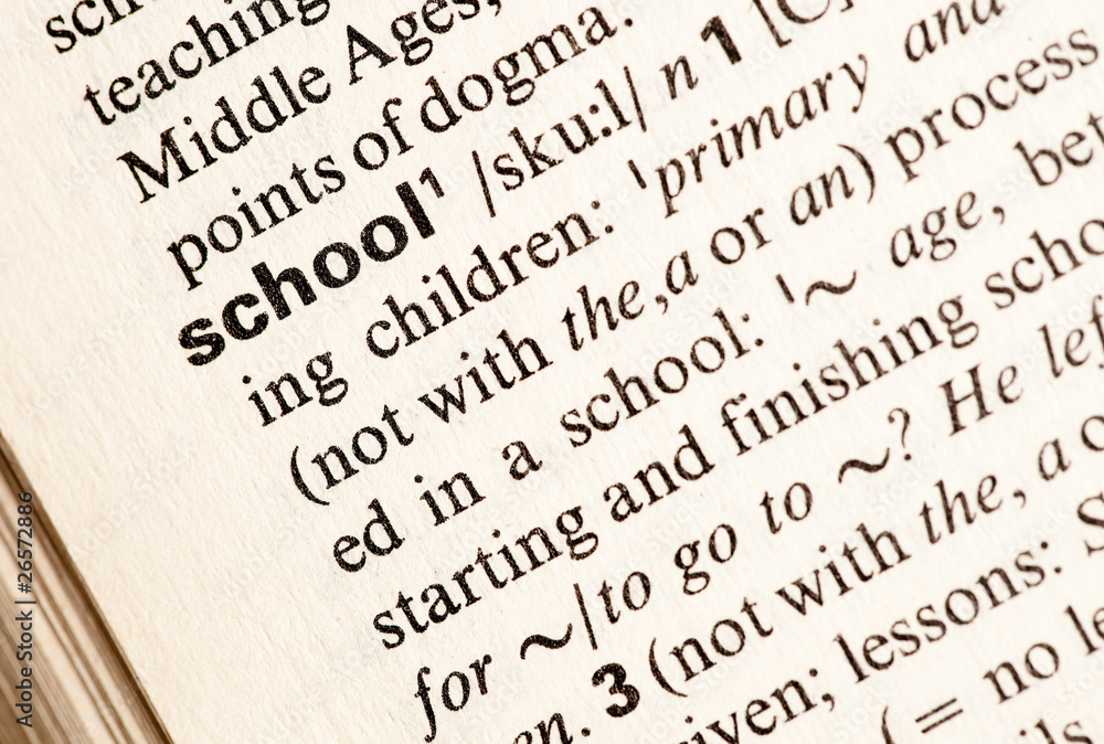 Fototapeta premium school definition
