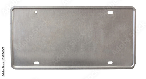 Fotografija license plate back