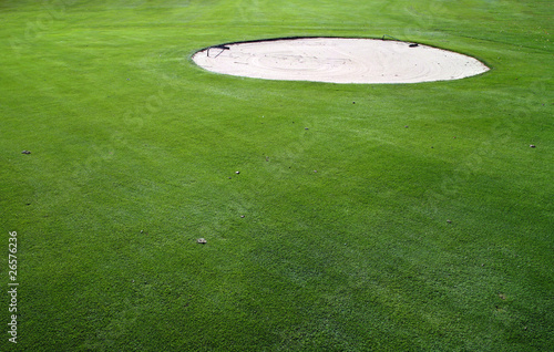 Bunker Sand Hindernis Golf Golfplatz