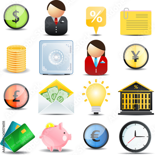 Finance icons set