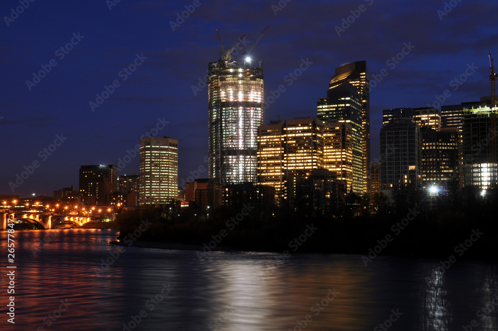 Naklejka premium Calgary sklyline