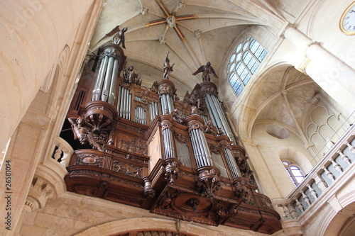 Orgue de l'église Saint Étienne du Mont à Paris photo